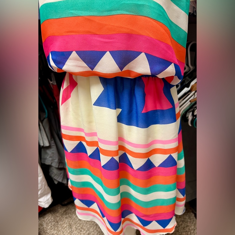 The Impeccable Pig Multicolor Patterned Dress - Picture 4 of 7